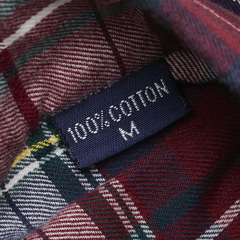 Burberry Check Cotton Shirt Red Multicolor
