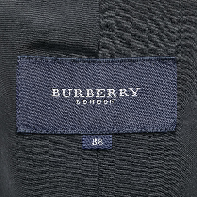 Burberry Check Double Jacket Black Gray