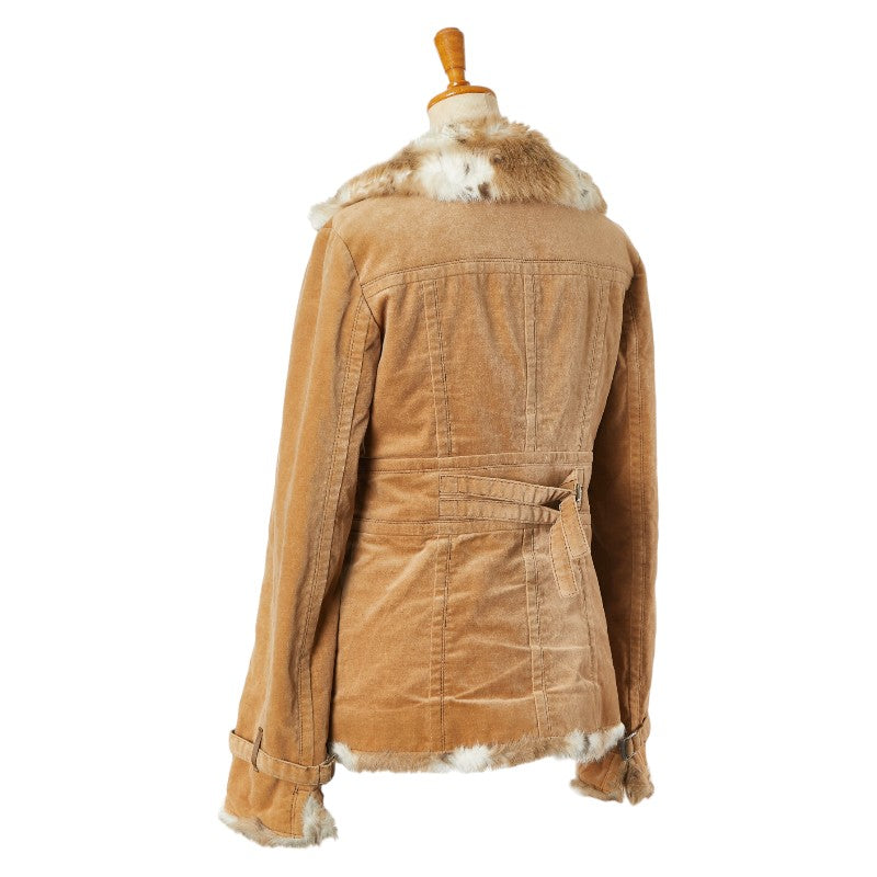 Burberry Cotton Faux Fur Coat Jacket Women