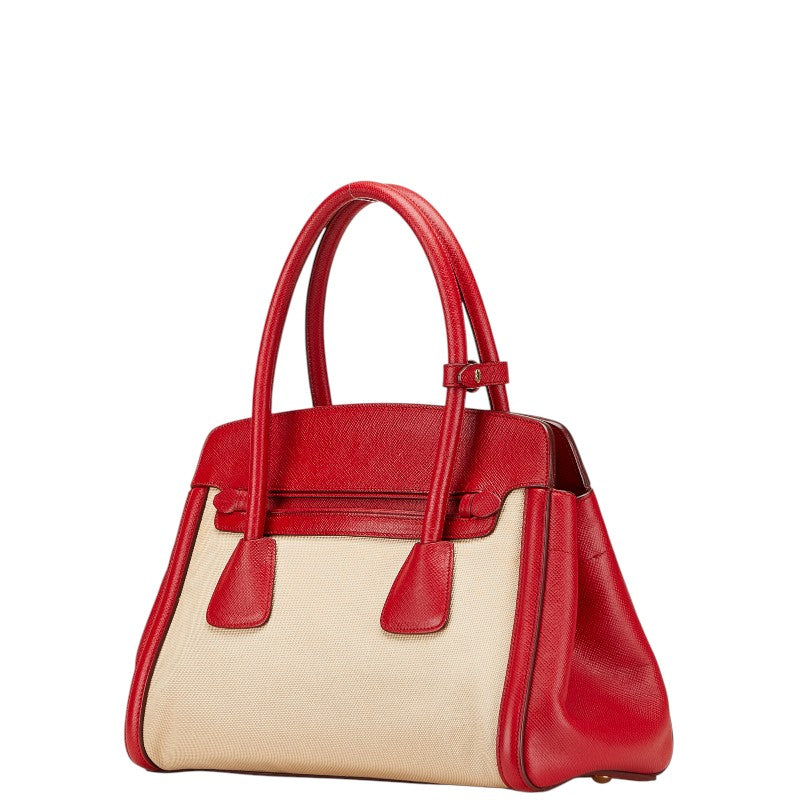 Prada BN2595 Saffiano Leather Canvas 2way Bag
