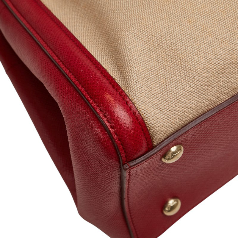 Prada BN2595 Saffiano Leather Canvas 2way Bag