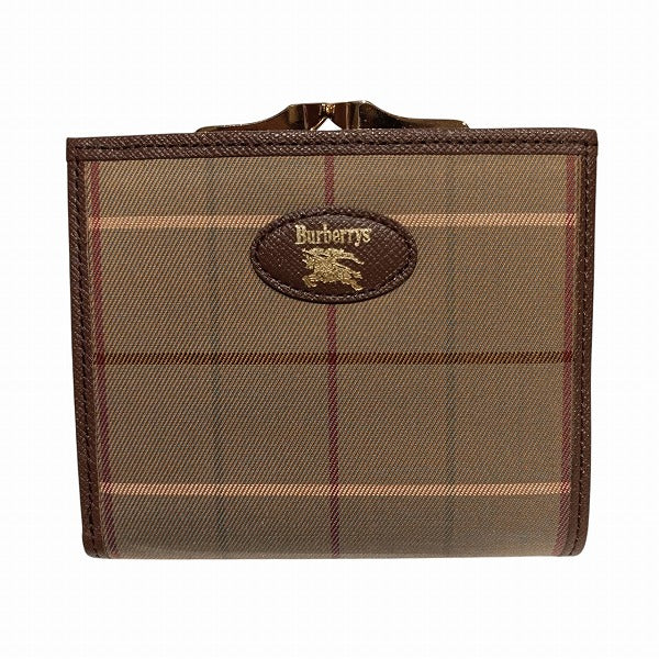 Burberry Check Canvas Leather Wallet