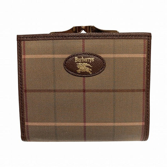 Burberry Check Canvas Leather Wallet