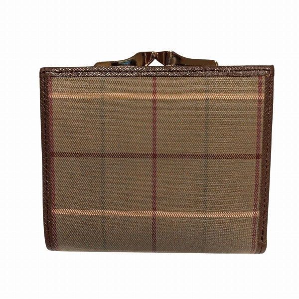 Burberry Check Canvas Leather Wallet