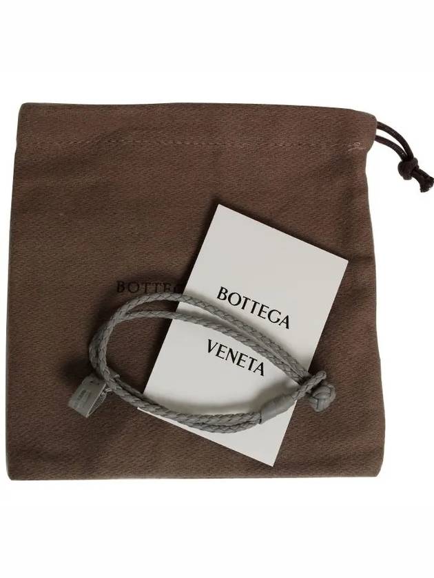 Bottega Veneta Intrecciato Nappa Double Line Bracelet Concrete