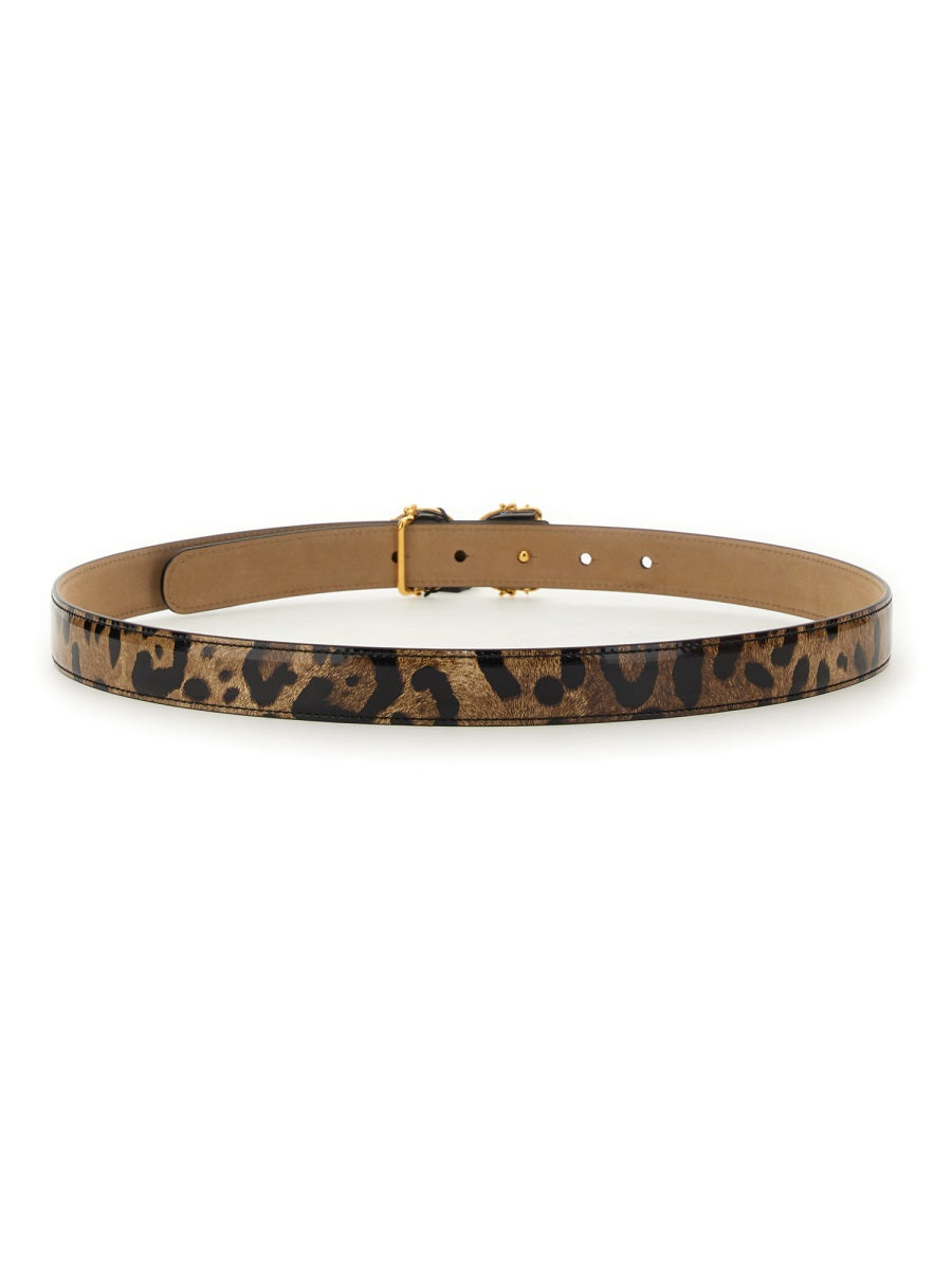 Dolce & Gabbana Women Leopard Print Belt