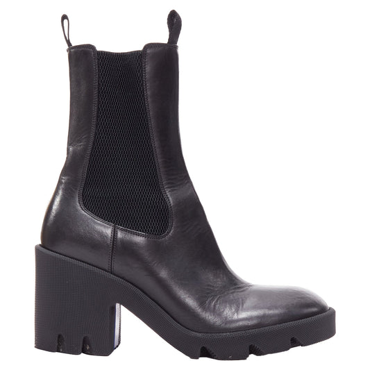 Burberry Daniel Lee Stride Leather Chunky Heel Boots