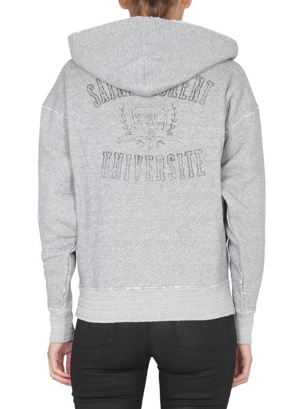 Saint Laurent Distress Hooded Sweatshirt 704159 Y36XQ 1450 B0110815588