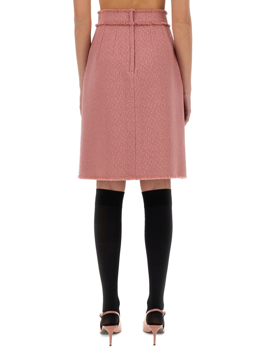 Dolce & Gabbana Women "Rachel" Tweed Midi Skirt
