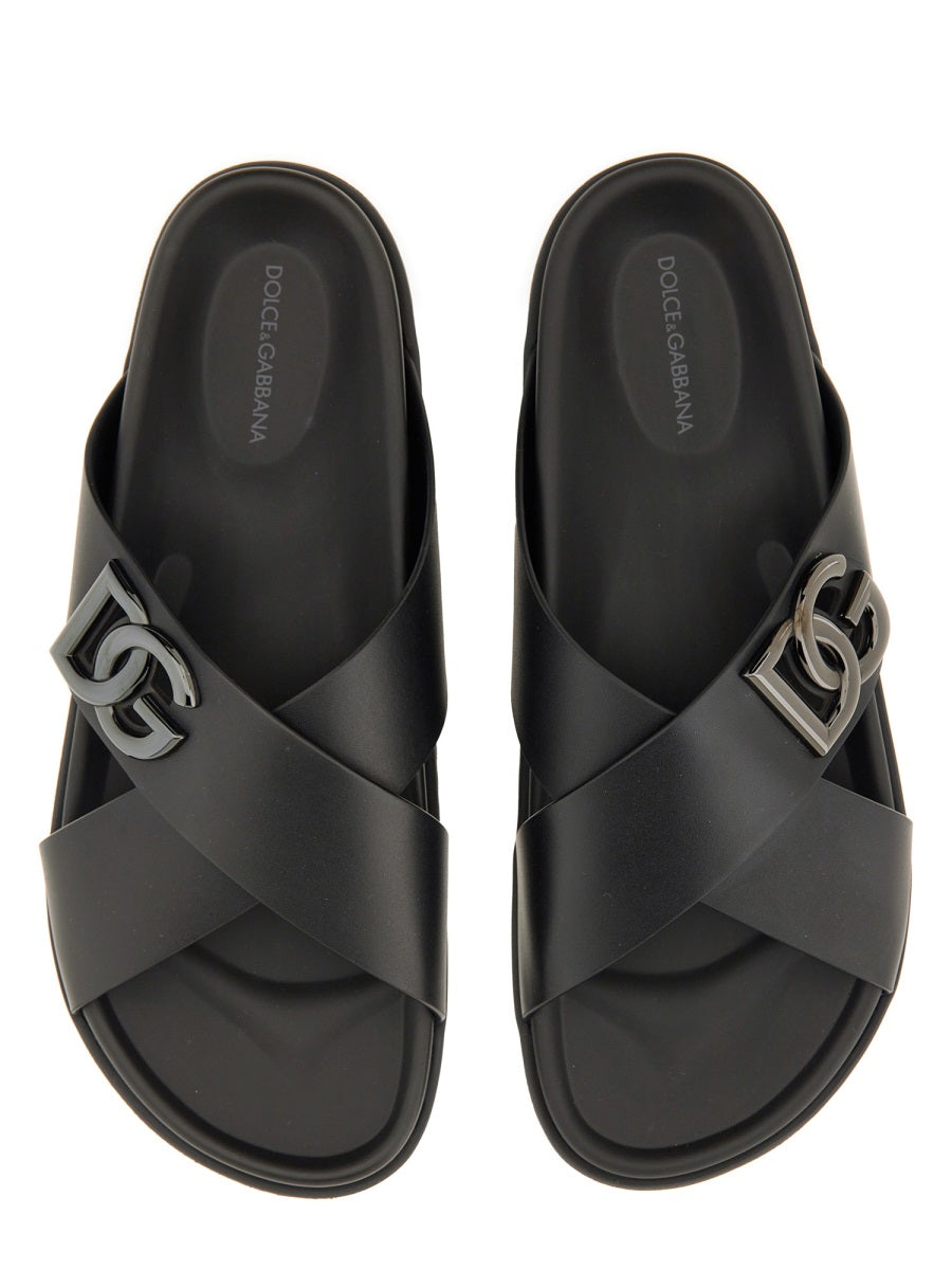 Dolce & Gabbana Men Calfskin Sandal