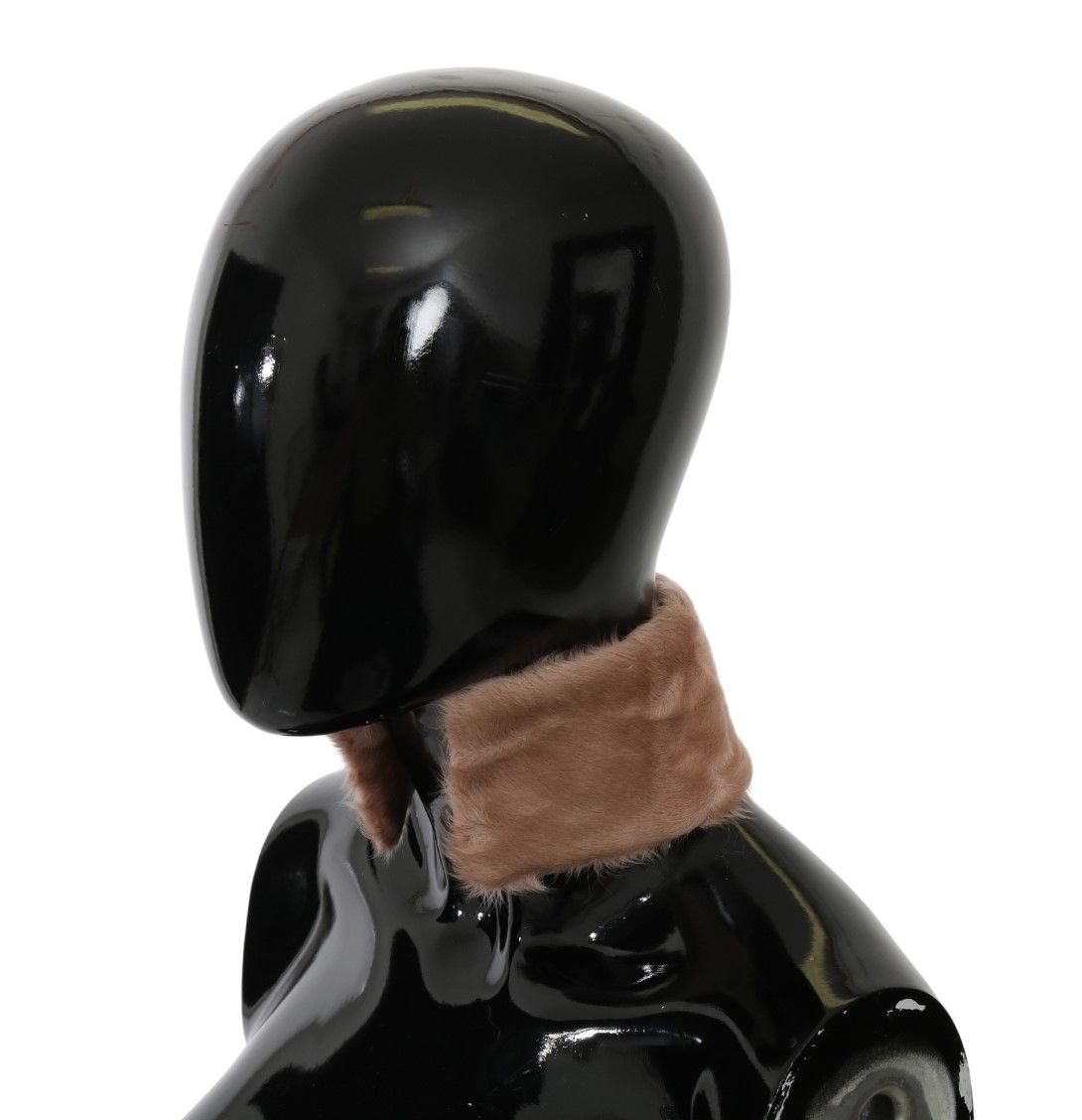 Dolce & Gabbana Beige Fur Neck Collar Lambskin Women's Scarf