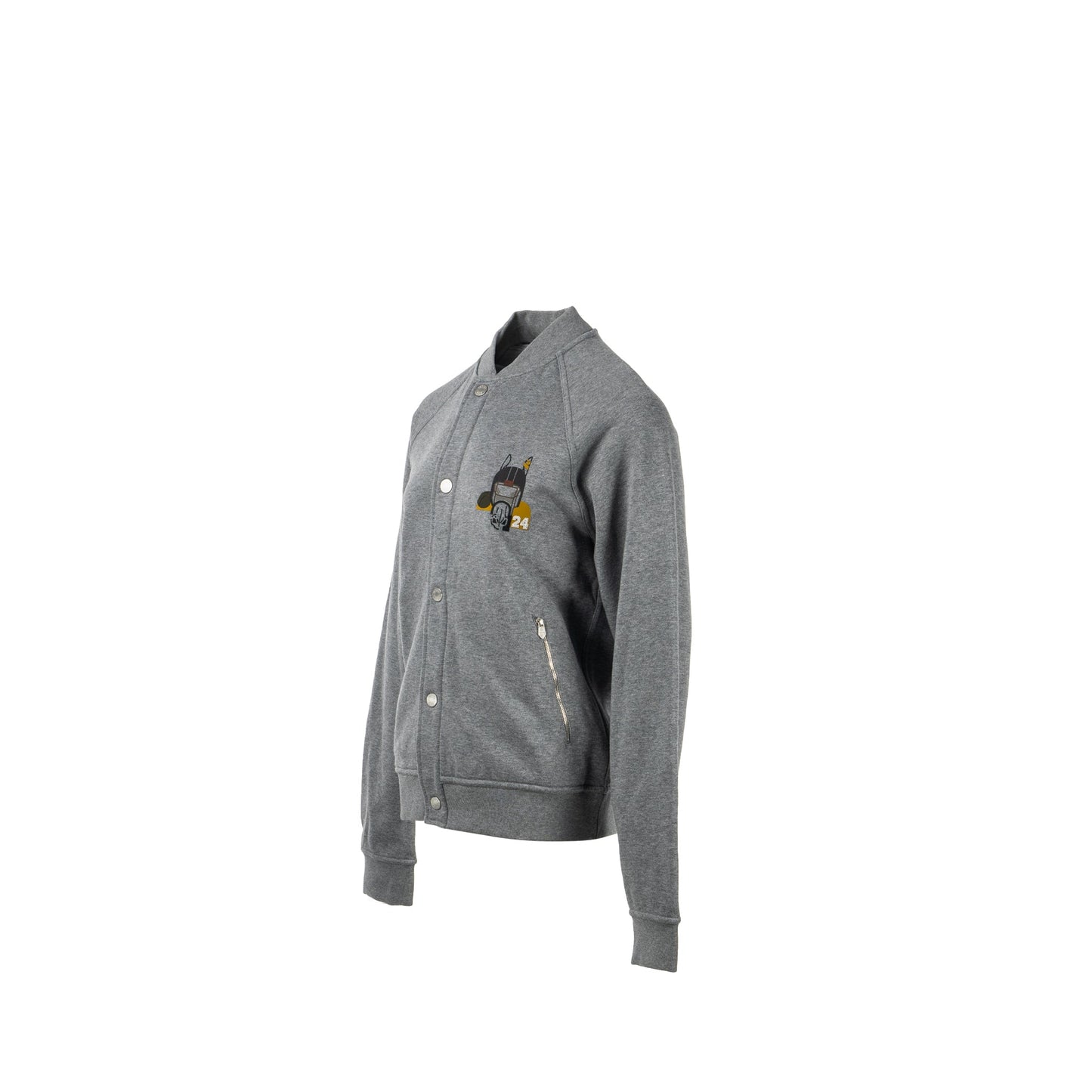 Hermes size S Quarterb H varsity jacket Cotton Gris