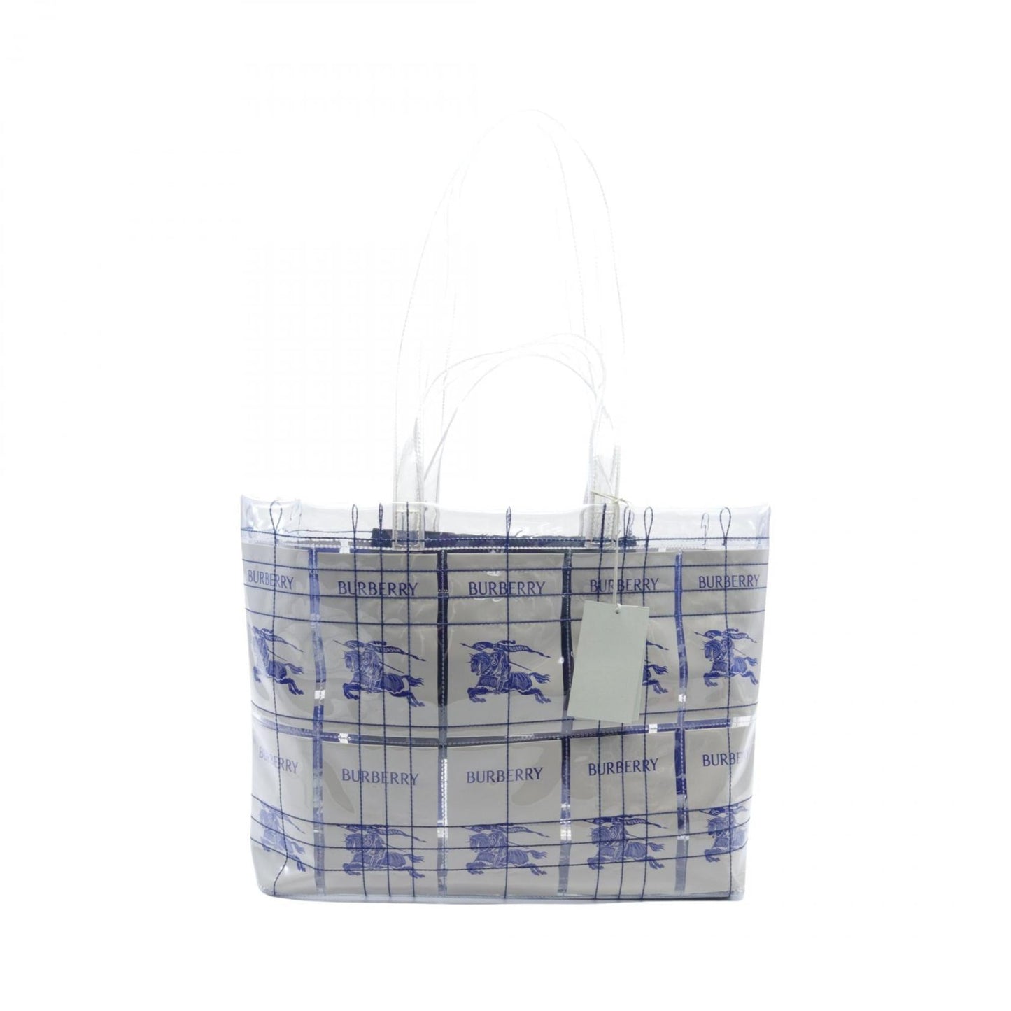 Burberry blue Clear Pvc Tote Bag
