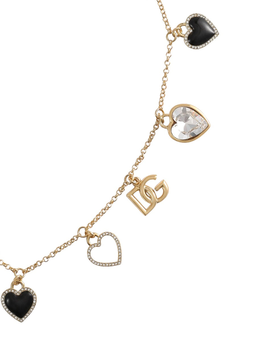 Dolce & Gabbana Women "Italian Tailoring" Necklace With Hearts