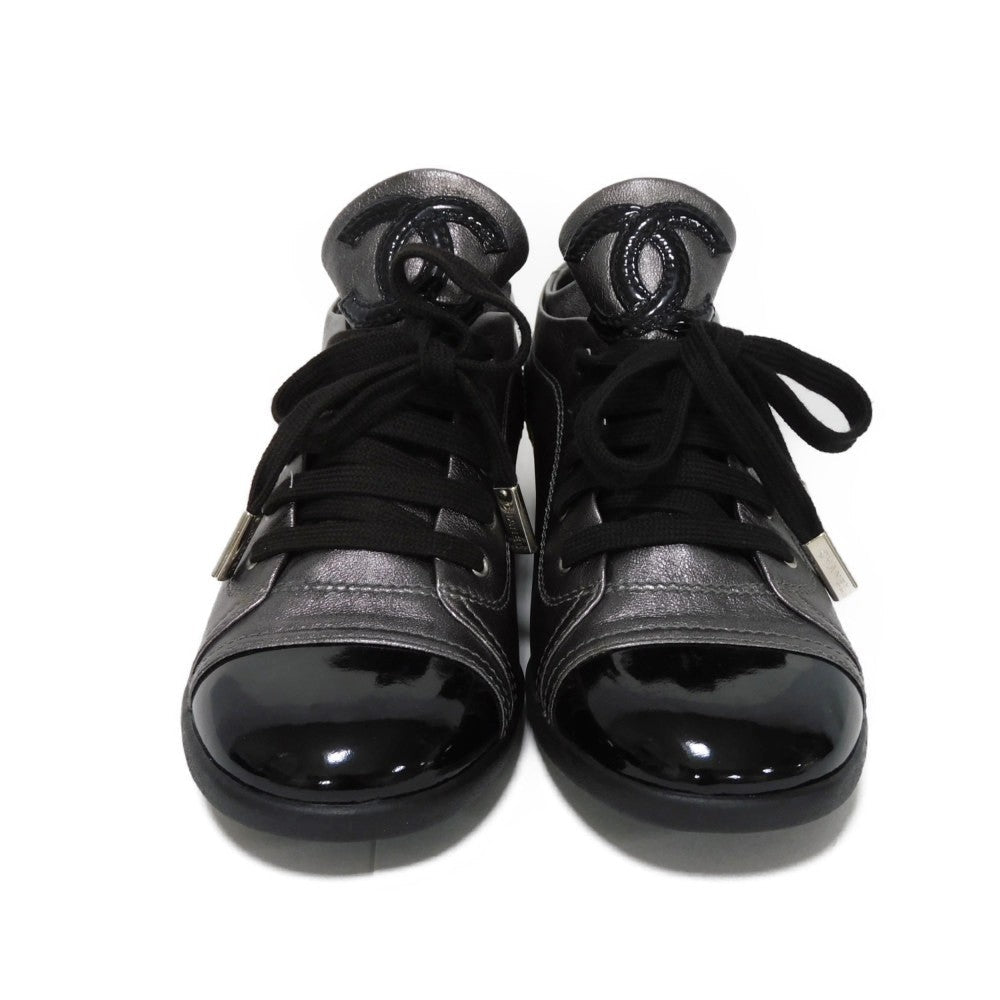 Chanel Patent Leather Sneakers