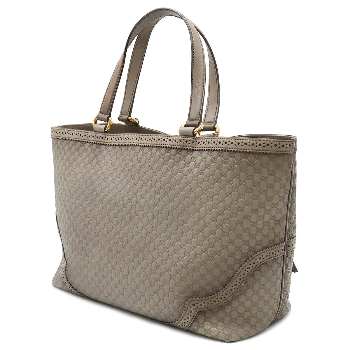 Gucci Microguccissima Tassel Tote Bag Leather Grey 296910