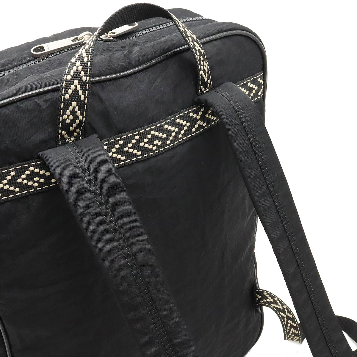 Gucci Nylon Leather Terry Cross Patch Interlocking G Backpack 536724