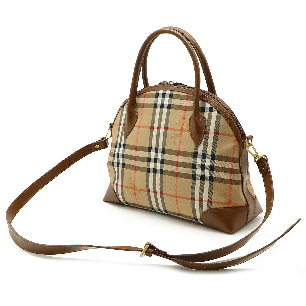 Burberry Canvas Leather 2WAY Handbag