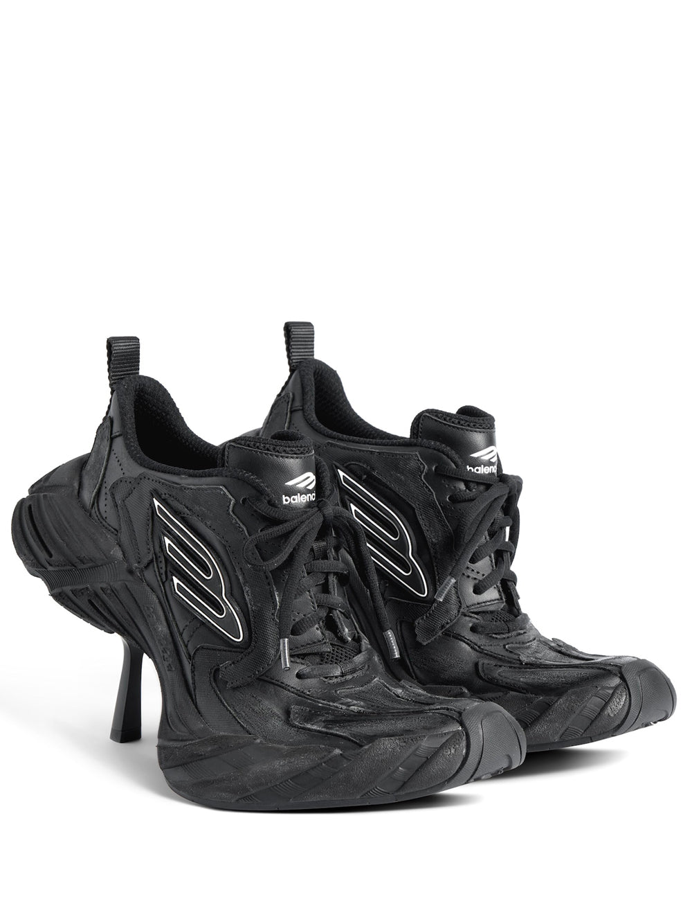 Balenciaga Women Monday Heels In Cowskin And Polyester