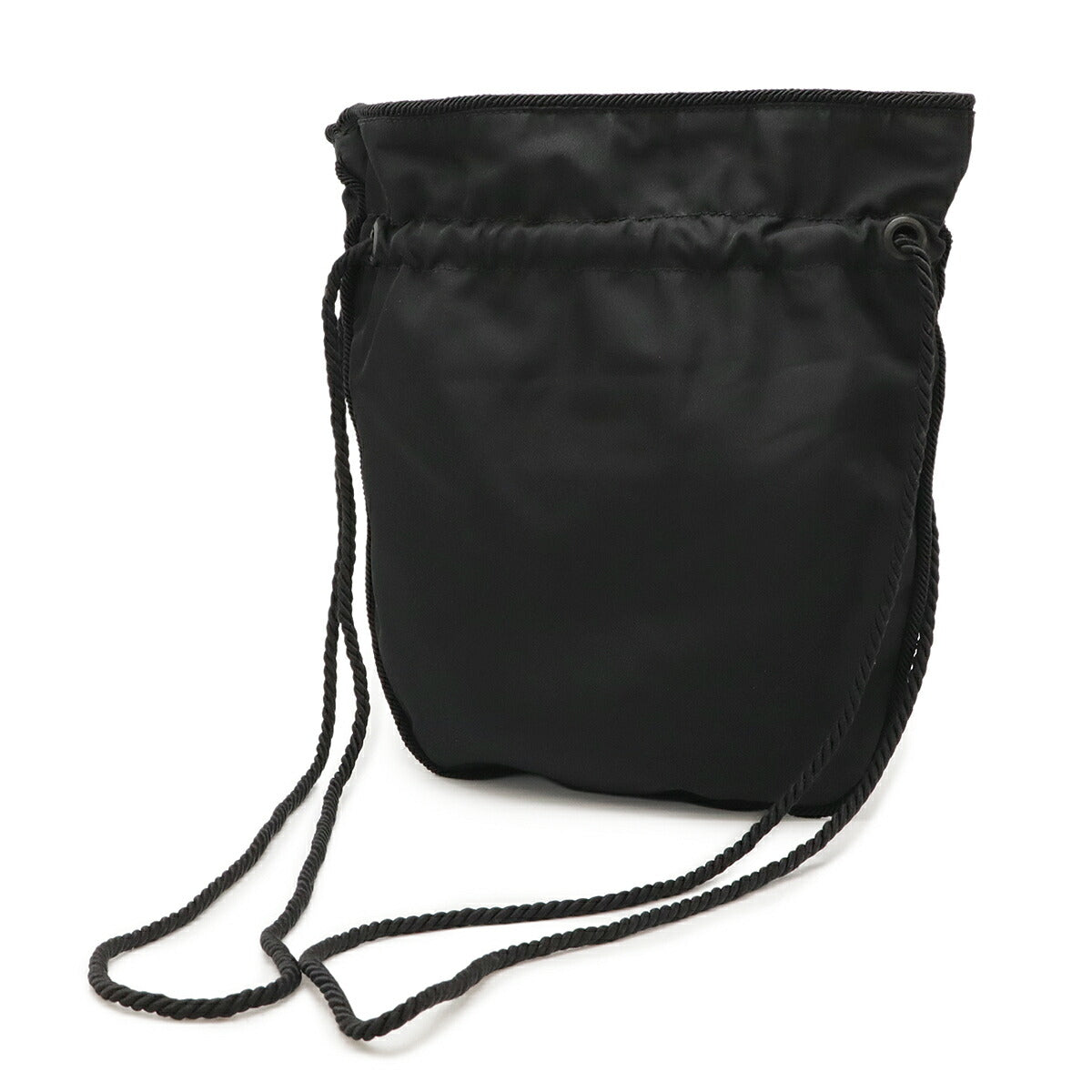 Prada Beads Logo Nylon Shoulder Bag