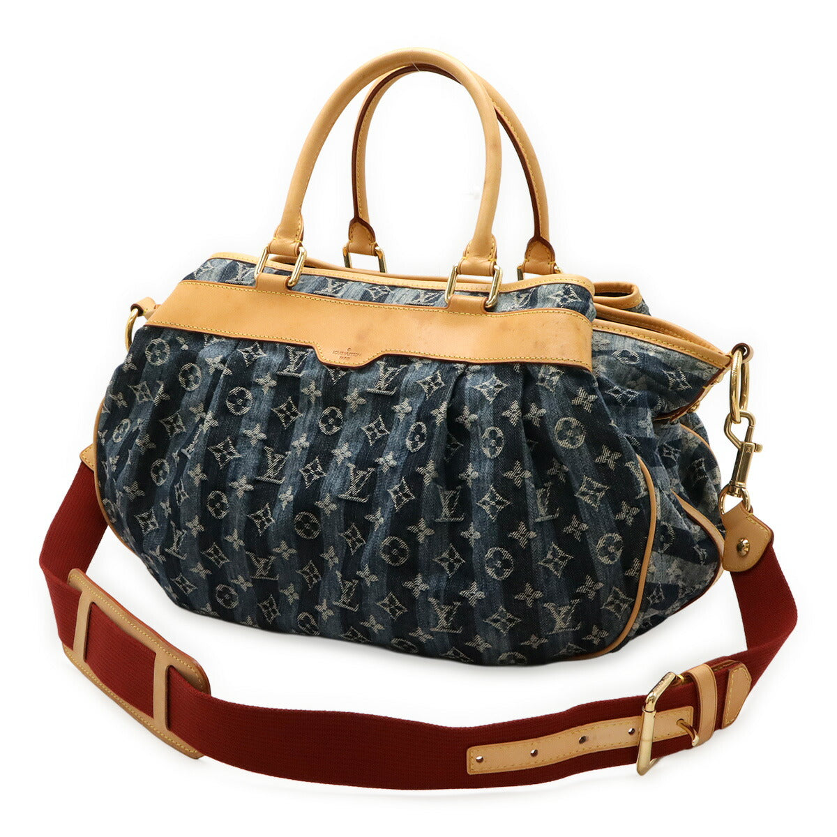 Louis Vuitton Cabas Rayé GM Monogram 2way Bag