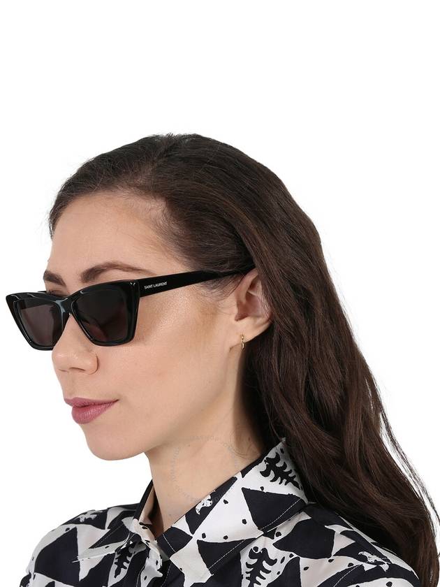 Saint Laurent Saint Laurent Grey Cat Eye Ladies Sunglasses SL 276 MICA 001 53