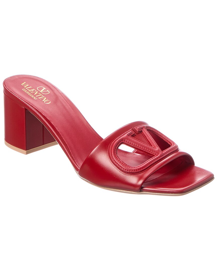 Valentino Vlogo 60 Leather Sandal Red