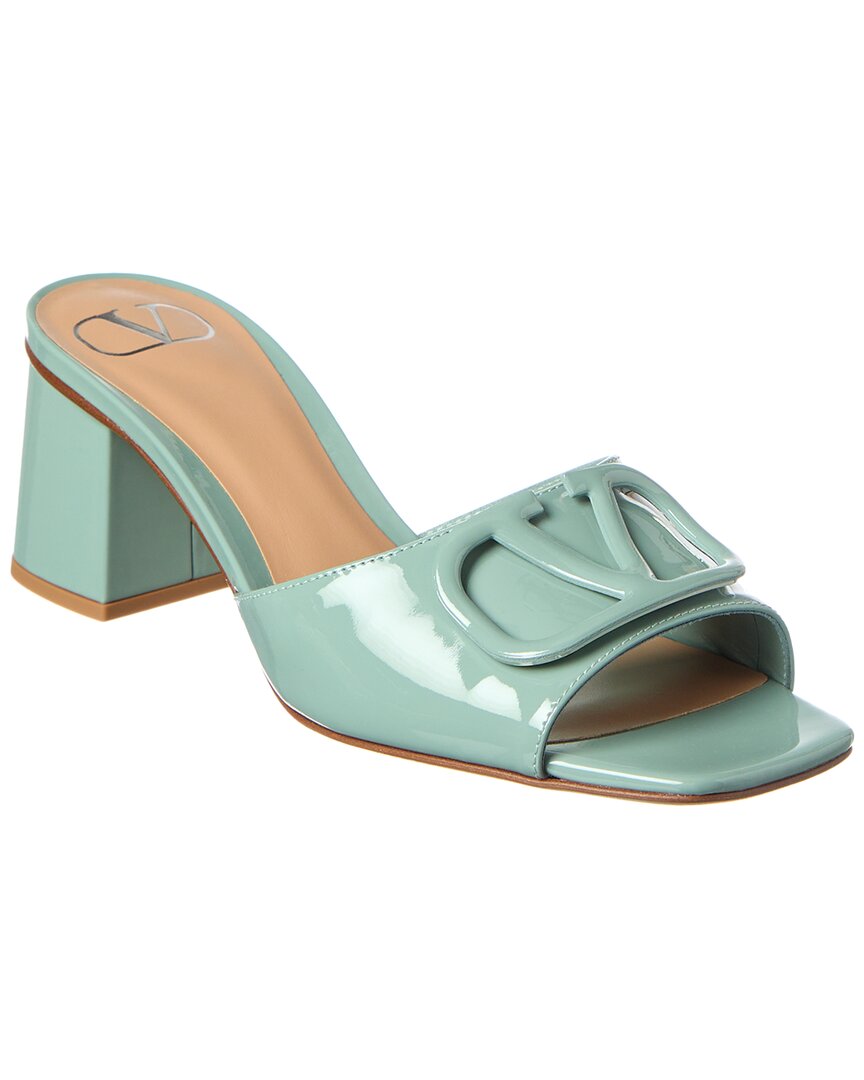 Valentino Vlogo 60 Patent Sandal Blue
