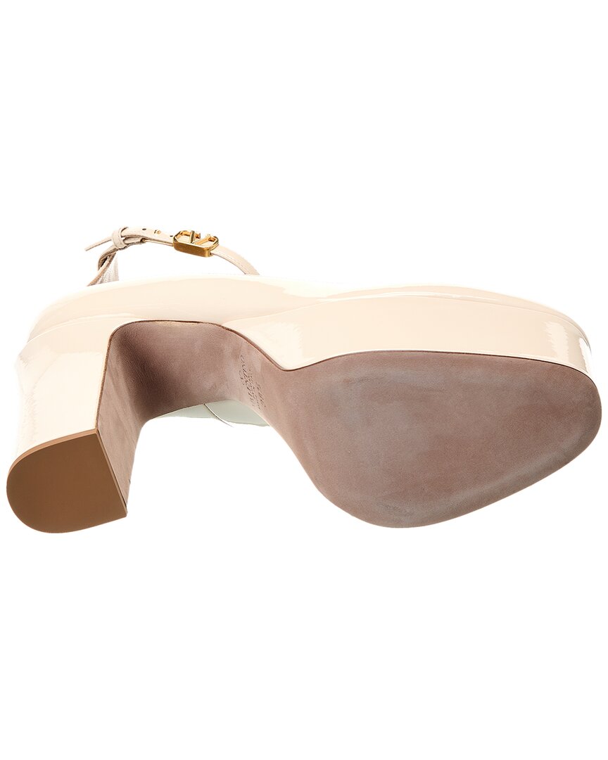 Valentino Vlogo 120 Patent Ankle Strap Platform Pump