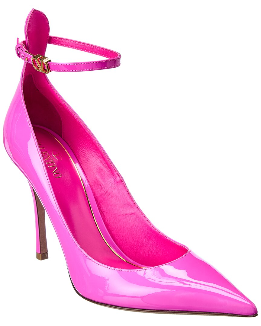 Valentino Vlogo 100 Patent Pump Pink