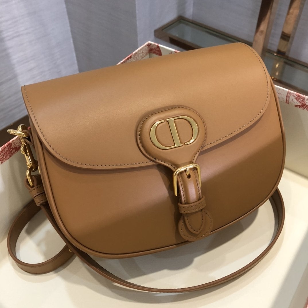 DIOR LARGE BOBBY BAG 27CM COGNAC-COLORED CALFSKIN
