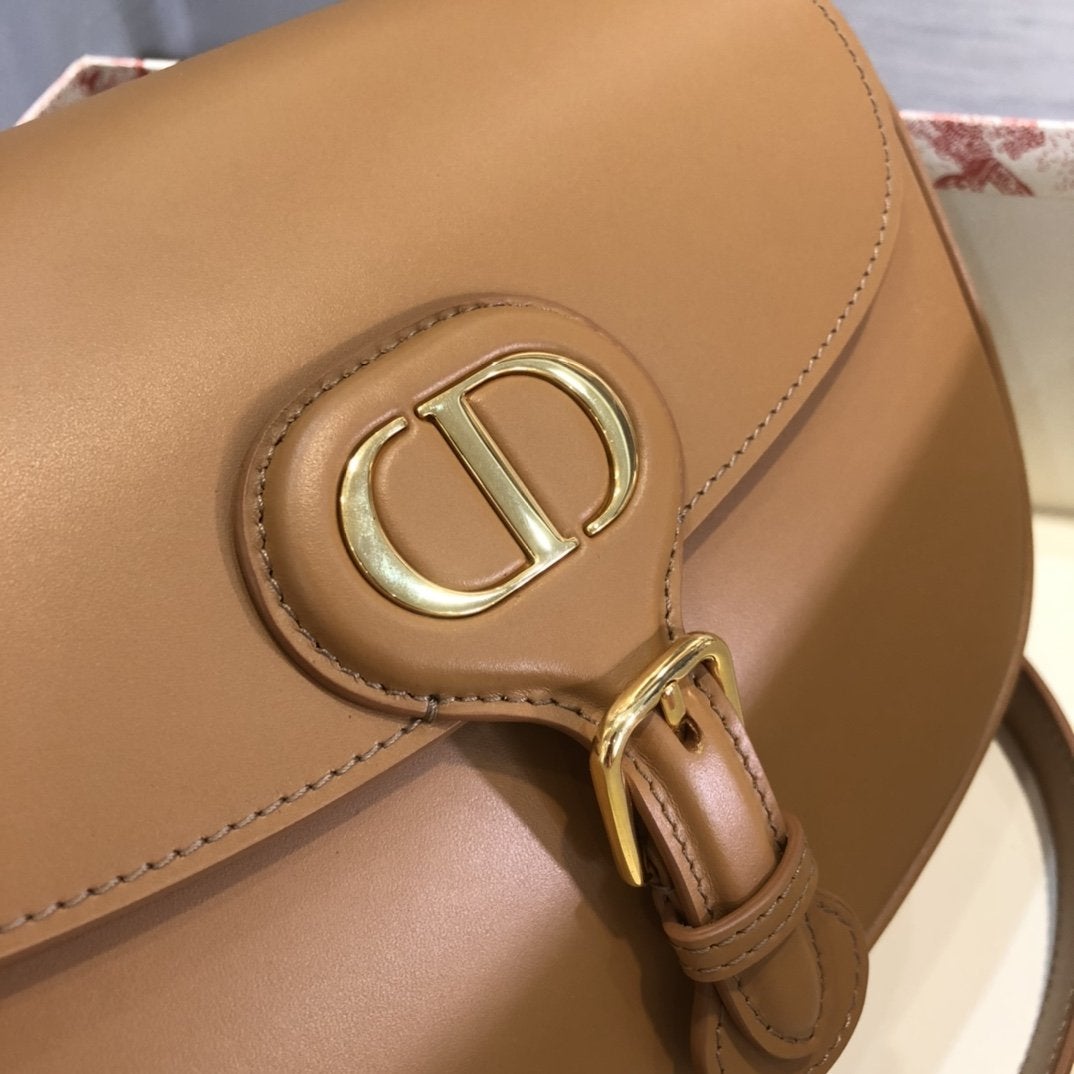 DIOR LARGE BOBBY BAG 27CM COGNAC-COLORED CALFSKIN