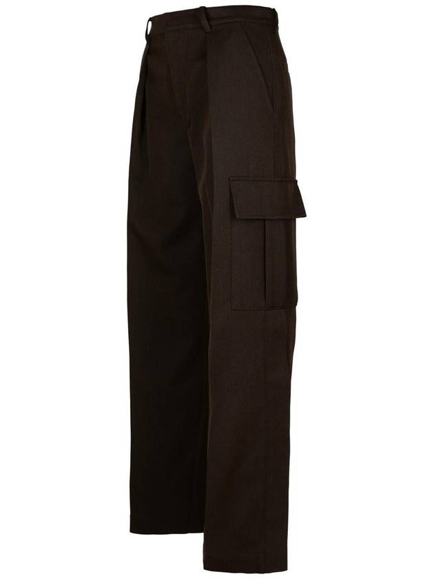 Burberry Burberry Brown Wool Cargo Pants