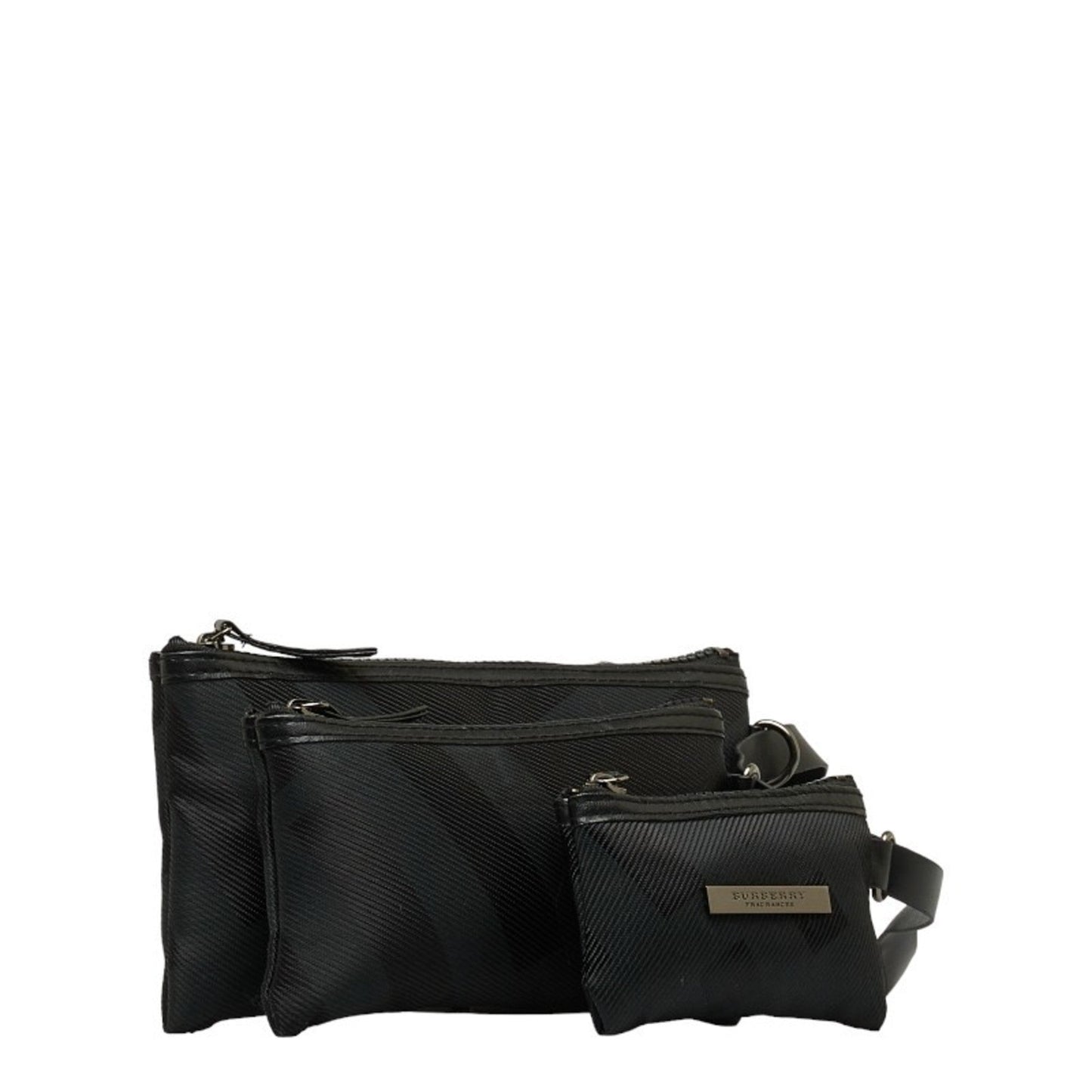 Burberry Nylon Leather Pouch ()