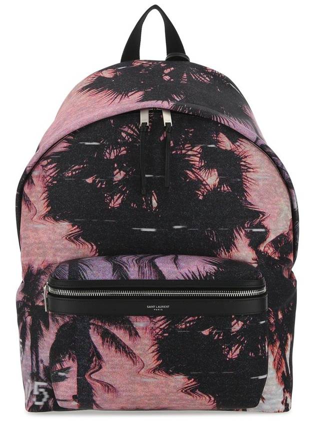 Saint Laurent Econyl City Backpack Violet Black