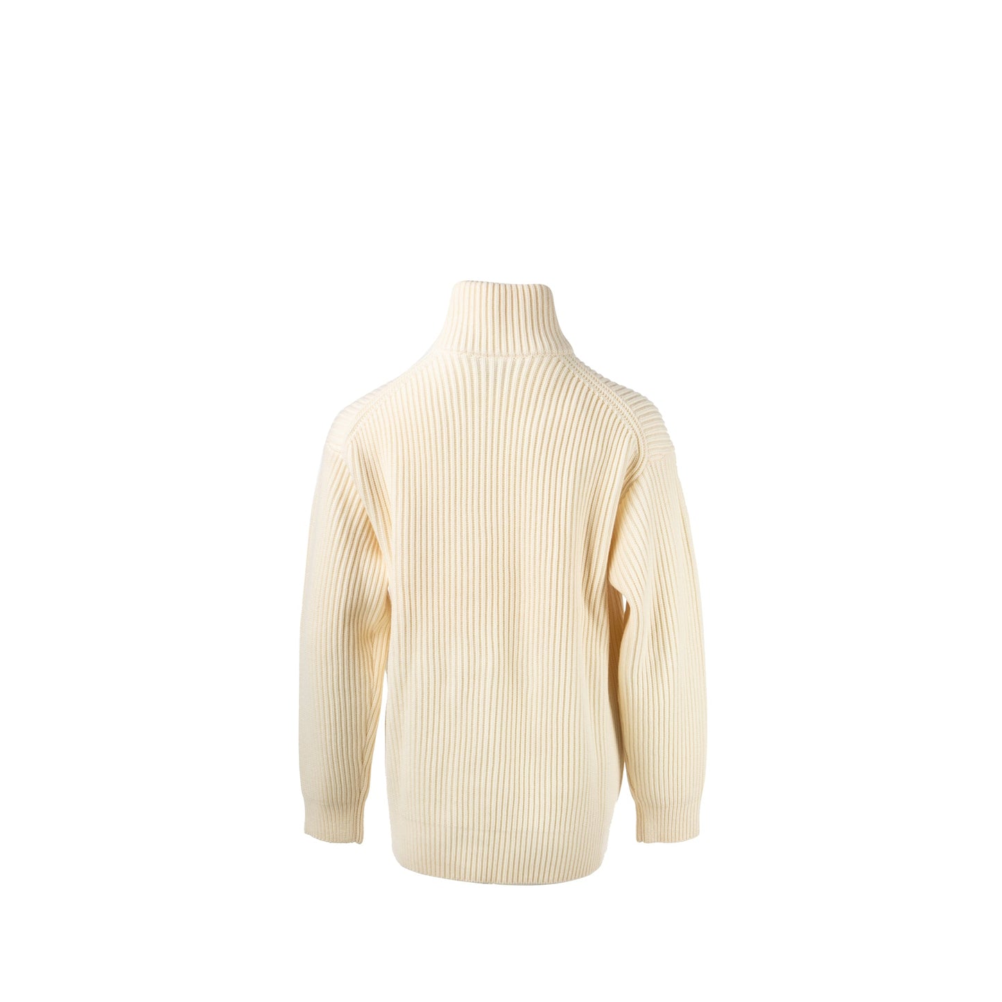 Hermes size 34 Blouson details Cuir Cardigan virgin wool white