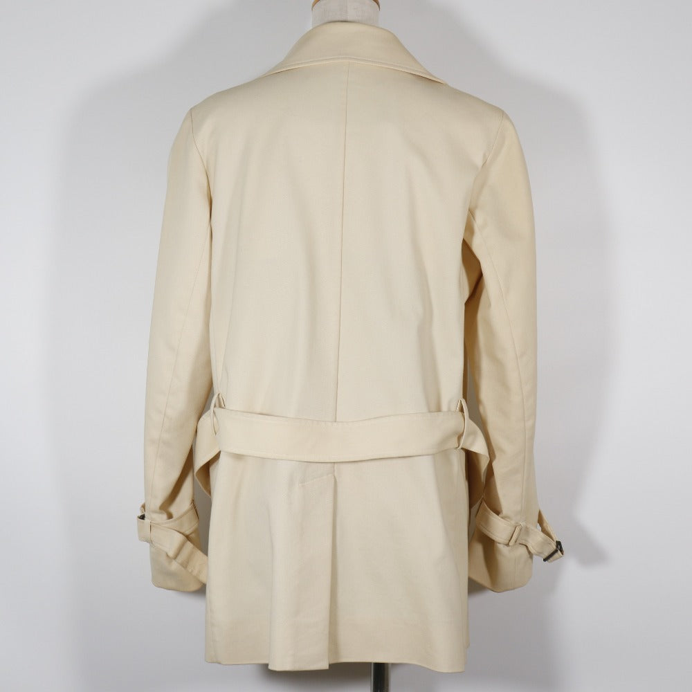Burberry Cotton Nylon Trench Coat Beige