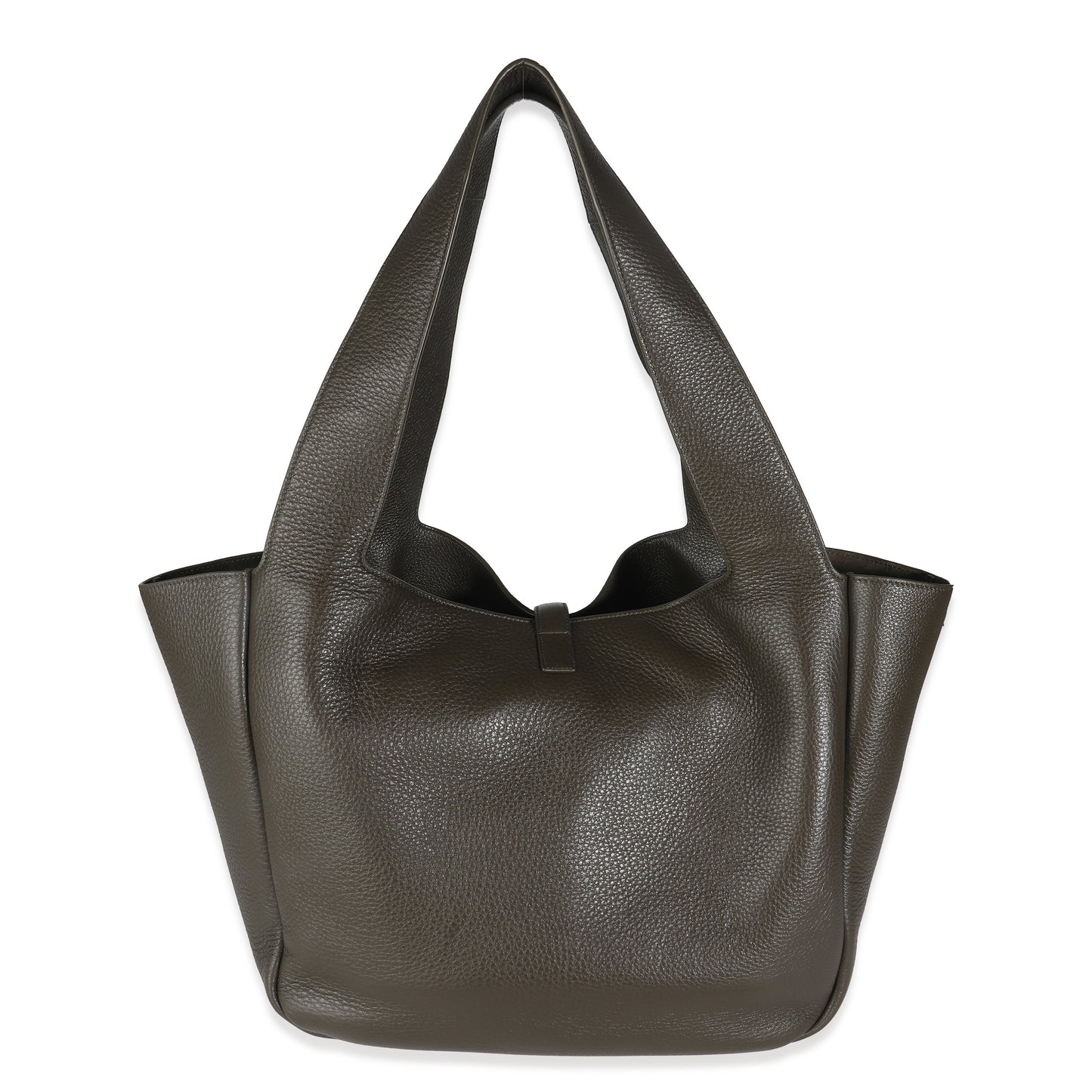 SAINT LAURENT - Grey Grained Goatskin Le 5 À 7 Bea Tote