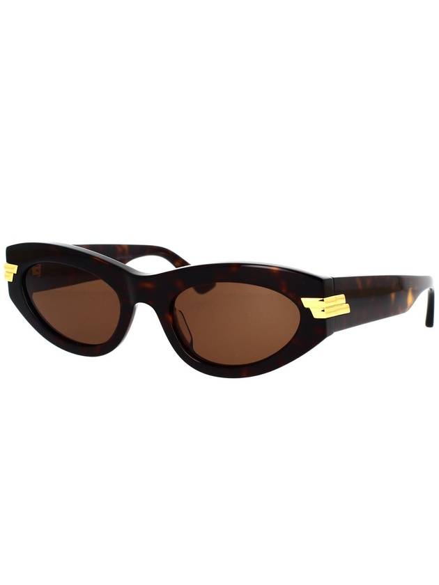 Bottega Veneta Eyewear Frame Oval Sunglasses Brown