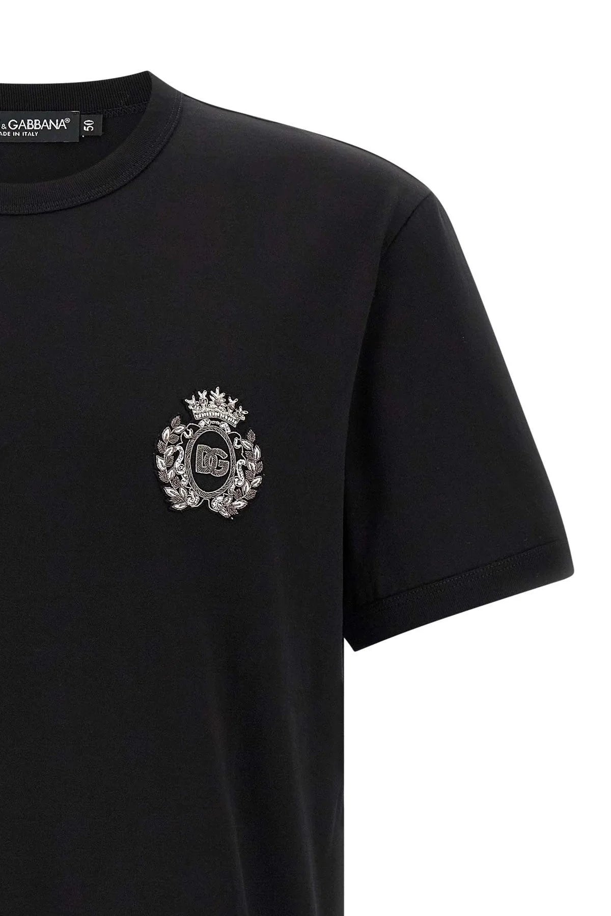 Dolce & Gabbana Men Heraldic Patch T-Shirt