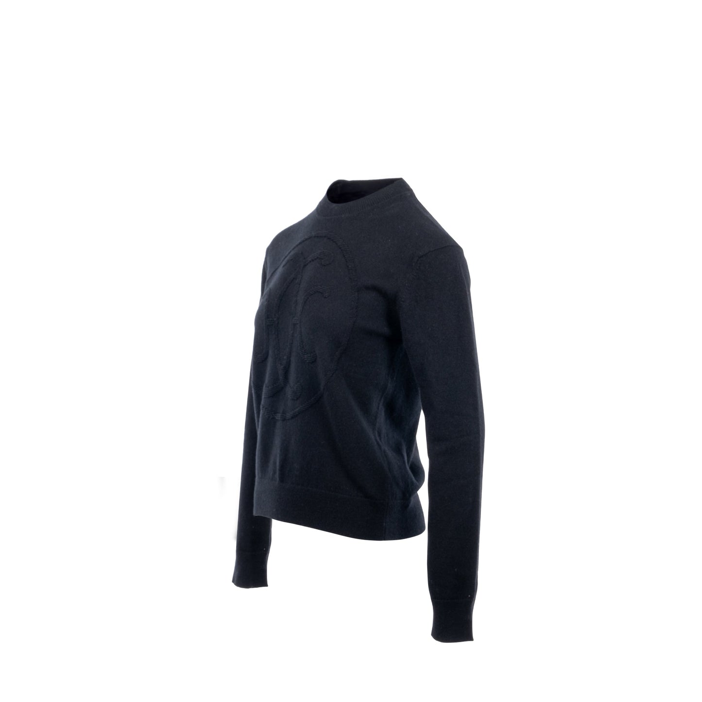 Hermes size 40 “H Lift” Long sleeve sweater cashmere black