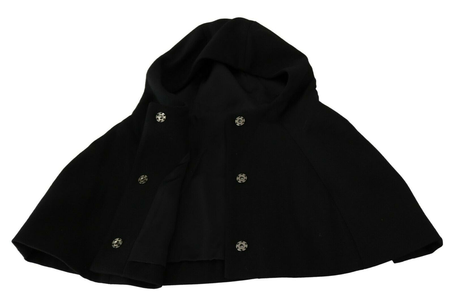 Dolce & Gabbana Black Wool Whole Head Hooded Scarf Women's Hat