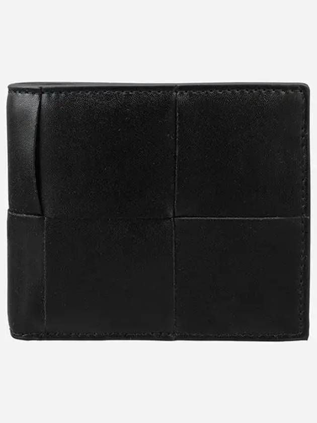 Bottega Veneta Intrecciato Cassette Half Wallet Black