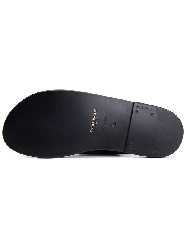 Saint Laurent Mojave Cross Strap Sandals Black