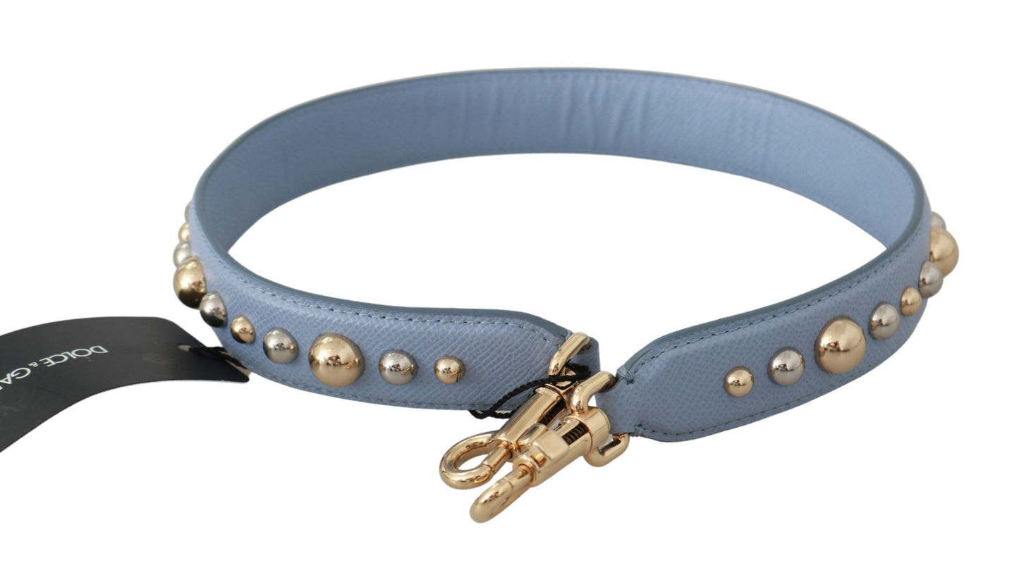 Dolce & Gabbana Blue Leather Handbag Accessory Shoulder Women's Strap