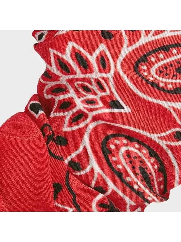 CELINE Americana Bandana Scrunchy Red