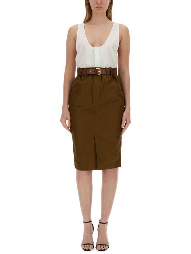 Saint Laurent Semi See-through Henry Tank Top 790074Y227W