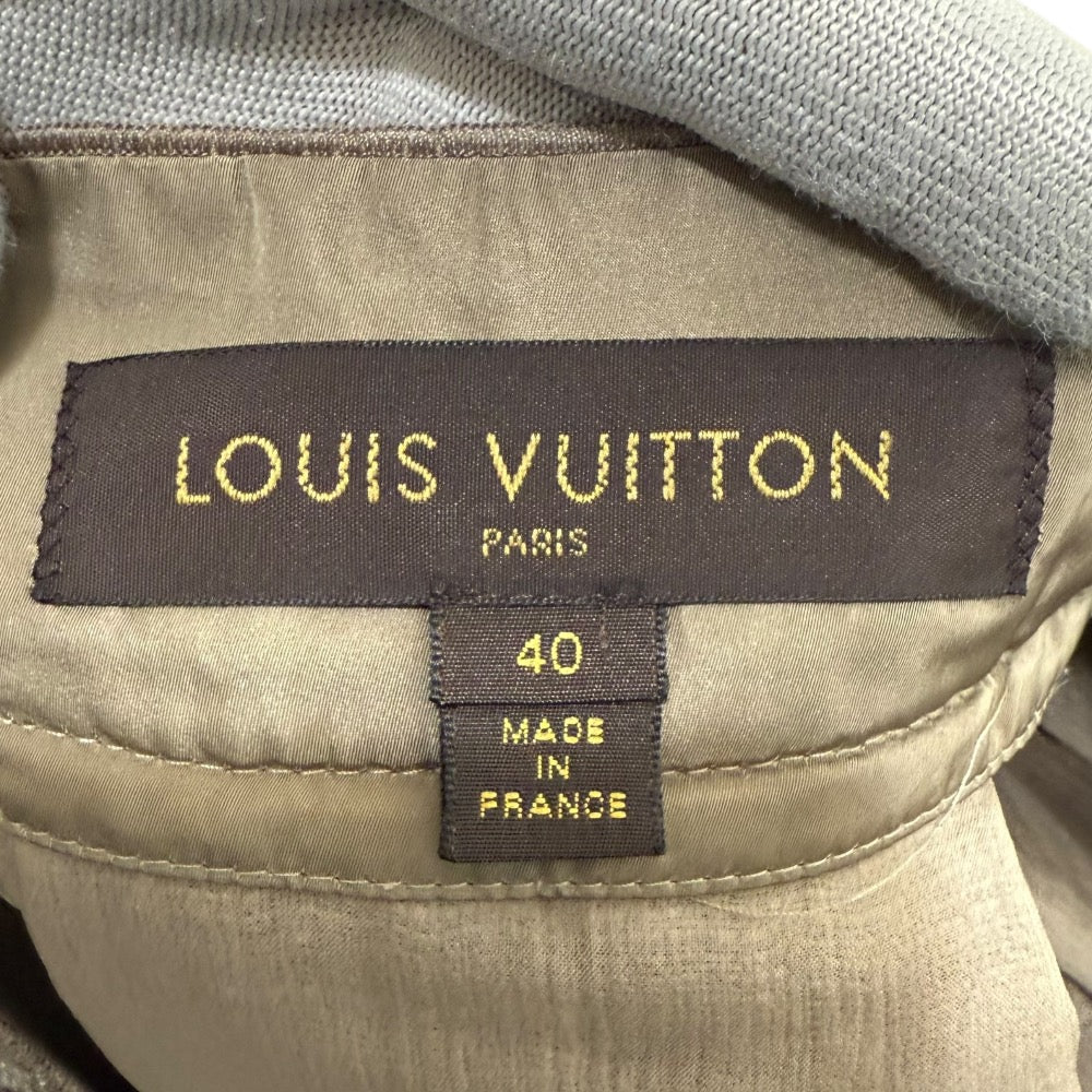 Louis Vuitton Linen Silk Blend Tweed Skirt
