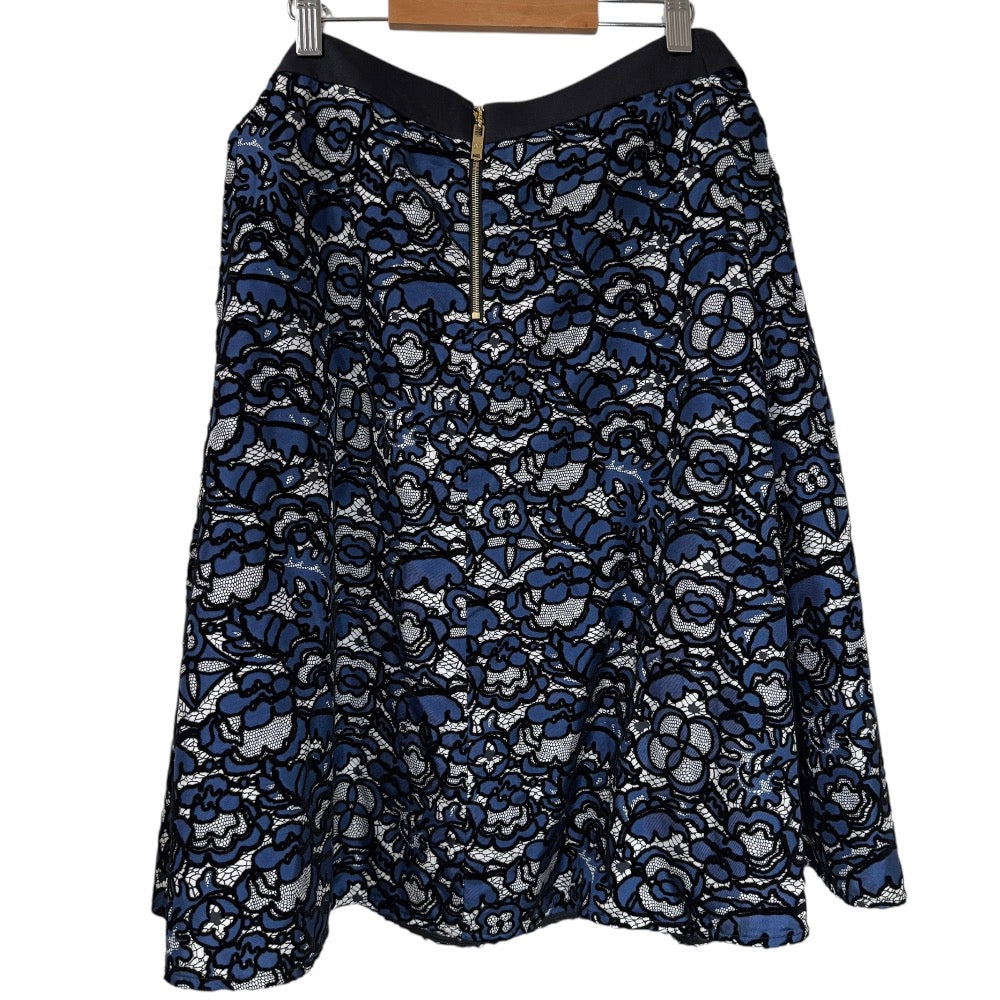 Louis Vuitton Flower Embroidery 100% Silk Skirt
