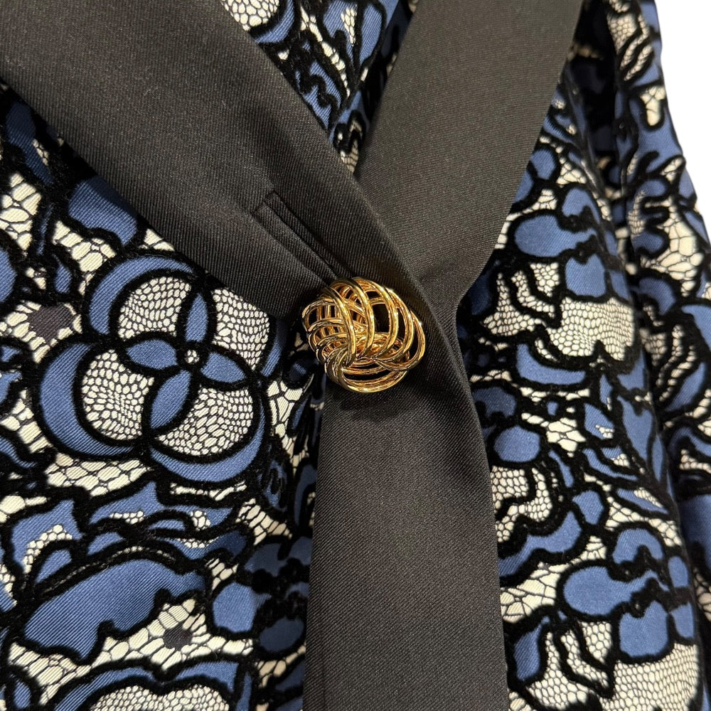 Louis Vuitton Flower Embroidery 100% Silk Skirt